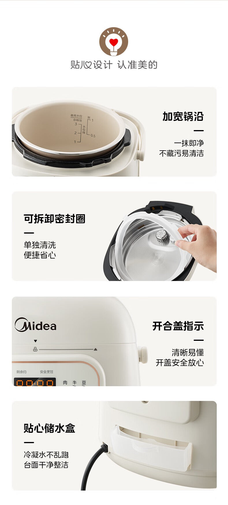 1.8L Midea Electric Pressure Cooker