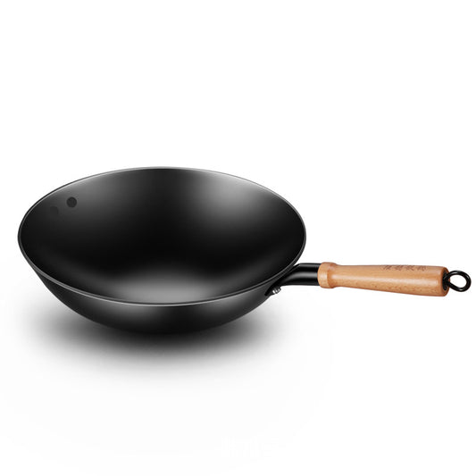 Handmade Lu Chuan Cast Iron Frying Pan